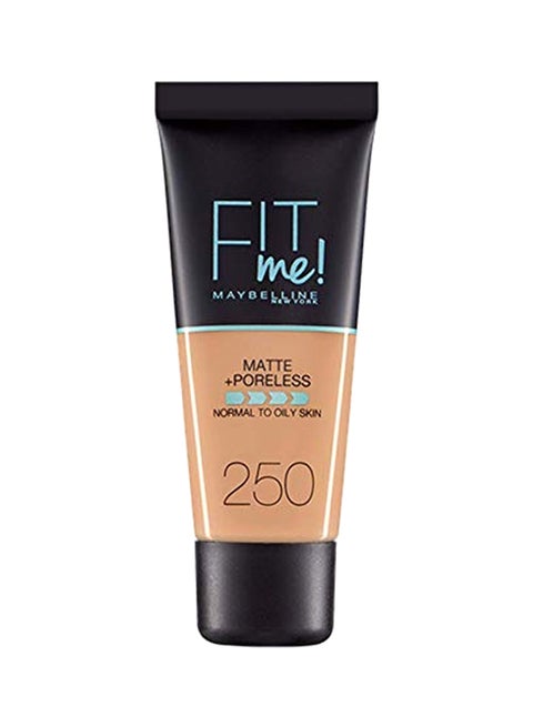 Maybelline New York Fit Me Matte + Poreless – 250 SUN BEIGE 250 SUN BEIGE