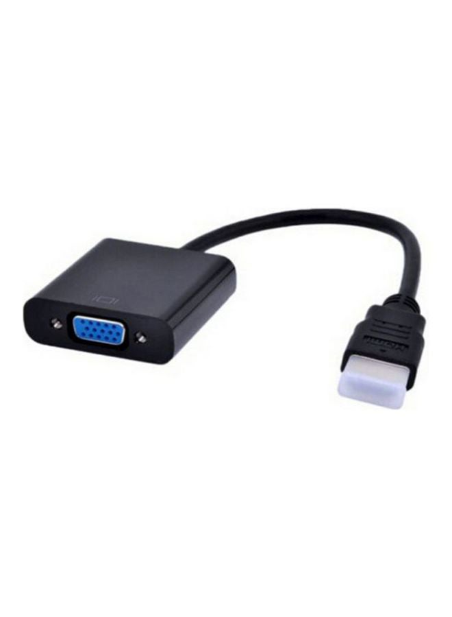 محول VGA أنثى إلى HDMI ذكر أسود - Image 2