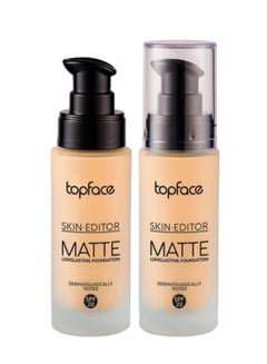 topface Skin Editor Matte Long lasting Foundation 07 Light Cream  - Image 1