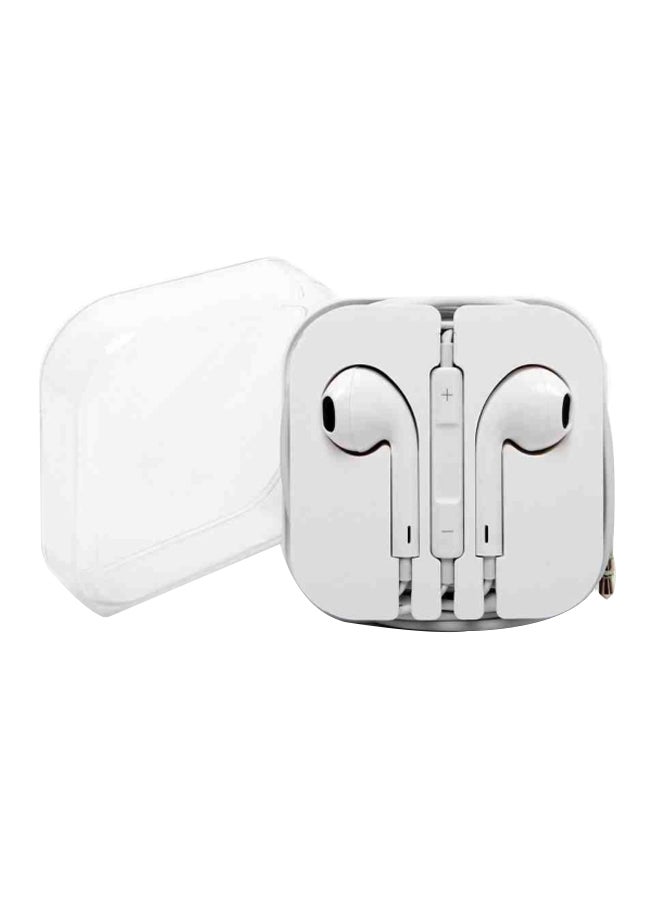 In-Ear Stereo Earphones With Mic White  - Image 2