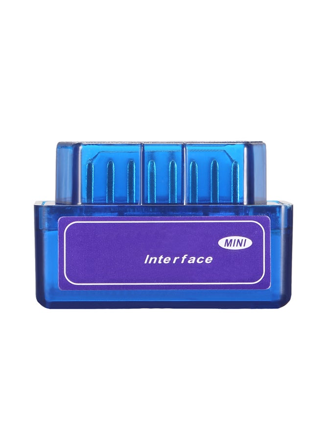 Generic - Mini Blue OBD OBDⅡ Scanner Tool Detector with BT Connection for IOS Android Windows Service - Image 1