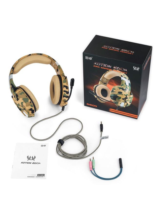 KOTION EACH - G1500 Wired Stereo Over-Ear Gaming Headphones With Mic - Image 1