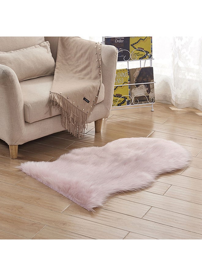 Decorative Faux Fluffy Rug Pink 0.66kg - Image 3