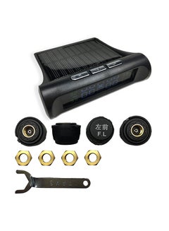 Generic Universal Solar Power Tire Pressure Monitoring System Wireless Auto TPMS with LCD Color Display 4 Sensors Car Accessory  - Image 1