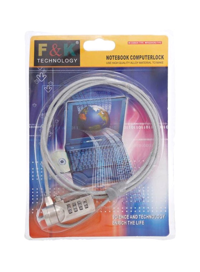 Security Cable Lock Grey