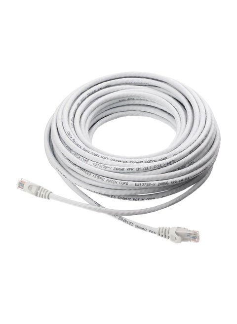 CAT6 Network Cable White/Clear