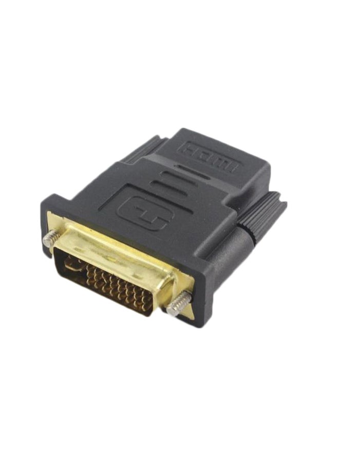 DVI To HDMI Adapter Grey/Gold - Image 1