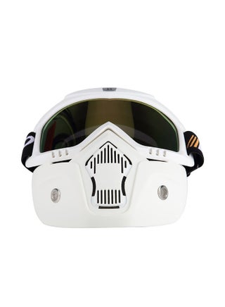 Mortorcycle Mask Detachable Goggles and Mouth Filter for Open Face Helmet Motocross Ski Snowboard - v1549891864/N20845011A_1
