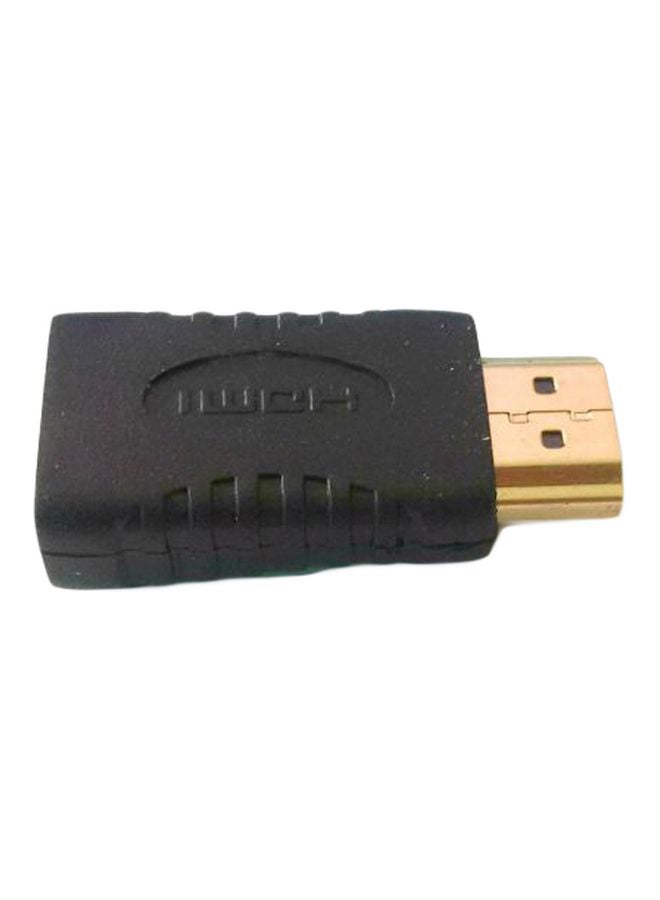 HDMI Male To Female HDMI Adapter Black - Image 1