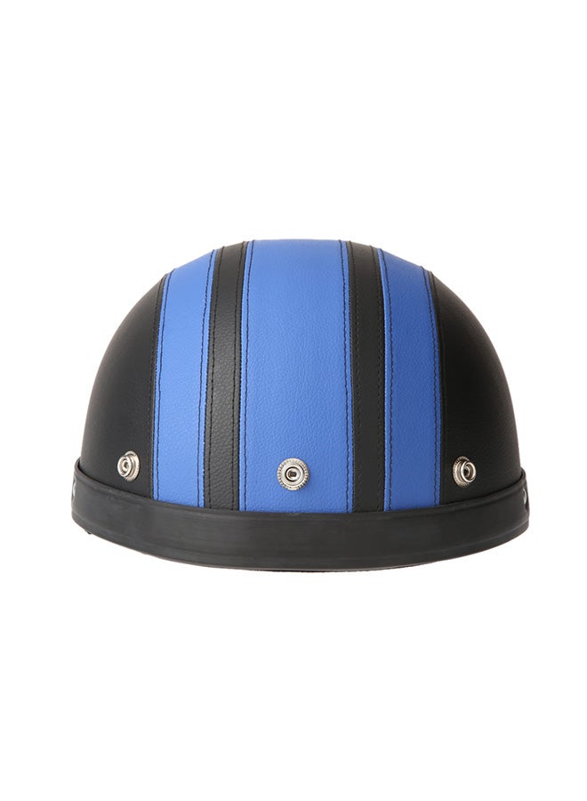Generic Motorcycle Scooter Open Face Half Leather Helmet with Visor UV Goggles Retro Vintage Style 54-60cm  - Image 3
