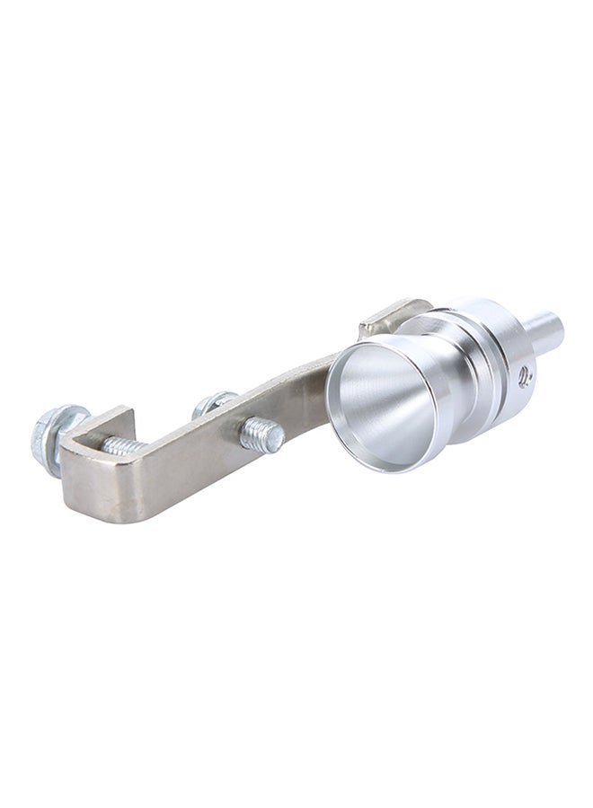 Generic Turbo Sound Whistle Exhaust Pipe Tailpipe Blow-off Valve Aluminum Silver 11×3cm L  - Image 3