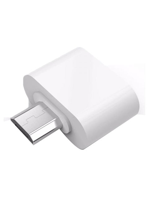 محول من مايكرو USB إلى نوع USB أبيض