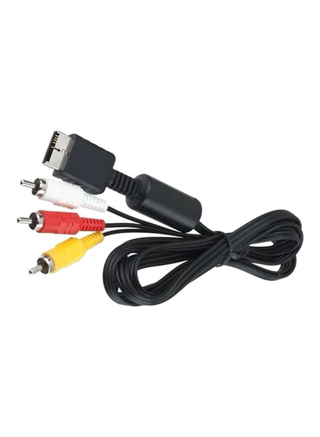 Generic TV RCA Audio Video Cable For Sony PlayStation 1/2/3 Black/Red/White 