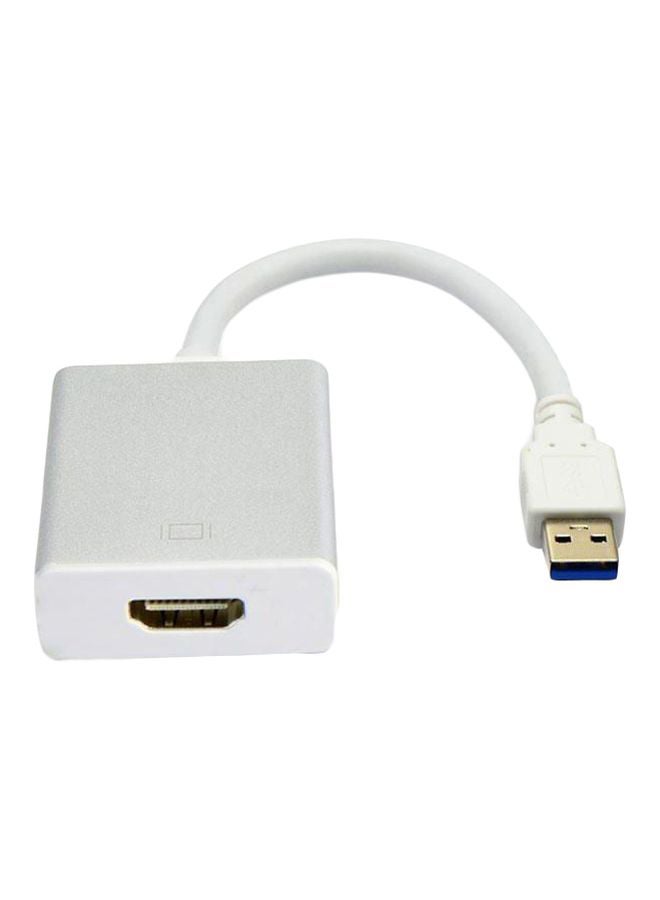 محول من USB 3.0 إلى HDMI أبيض - Image 1