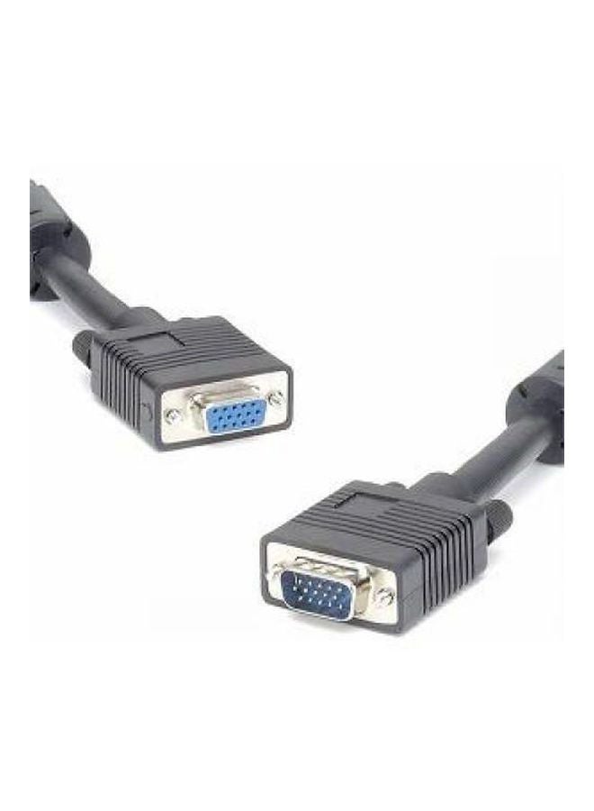 VGA Female To Male Extension Cable Black/Blue - Image 2