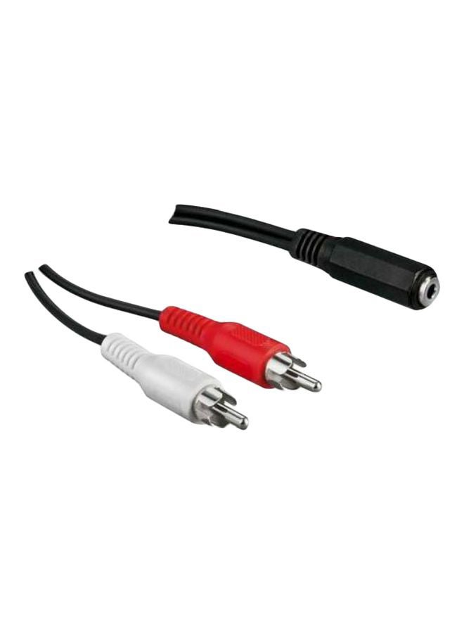 تروي كابل صوت 3.5 مم AUX إلى 2-RCA أسود/أحمر/أبيض - Image 2