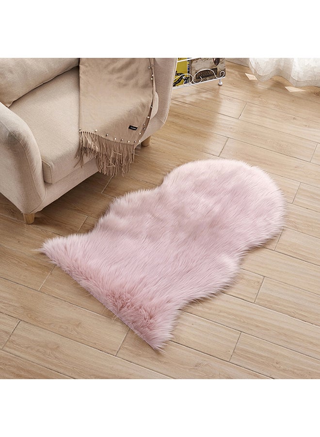 Decorative Faux Fluffy Rug Pink 0.66kg - Image 2