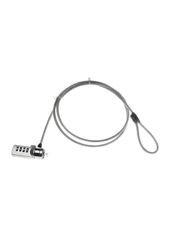 Laptop Security Cable Lock Silver