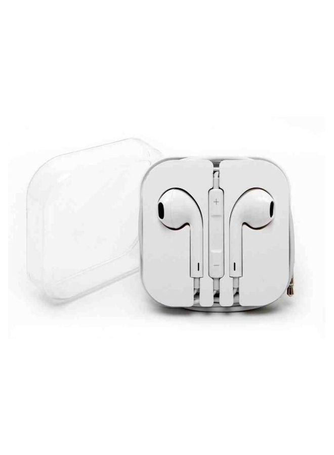 In-Ear Earphones With Mic White  - Image 2