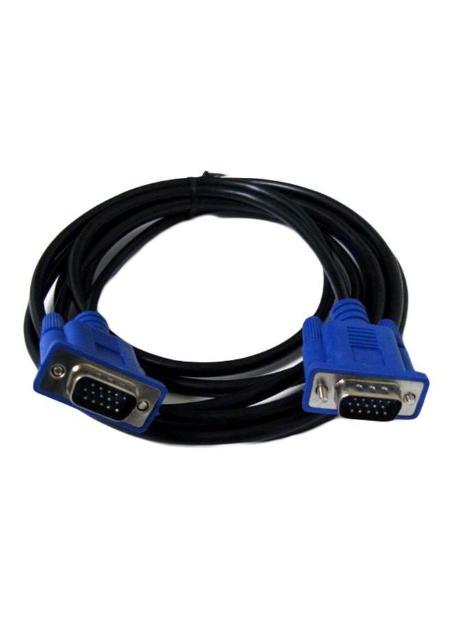 VGA Male To Male Extension Cable Black/Blue