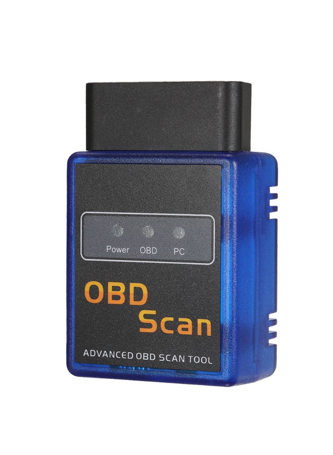 Generic - Blue OBD OBDⅡ Scanner Tool Detector with BT Connection for IOS Android Windows Service - Image 1