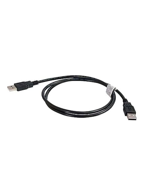 موصل كابل ذكر بمنفذ USB إلى كابل ذكر بمنفذ USB أسود