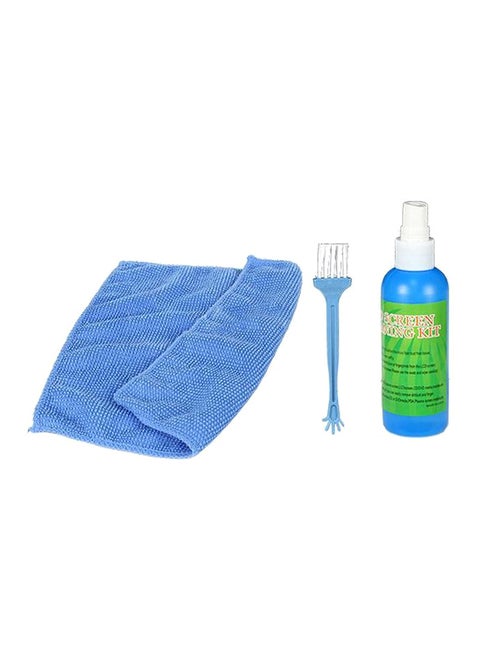 3-Piece Screen Cleaning Set Blue