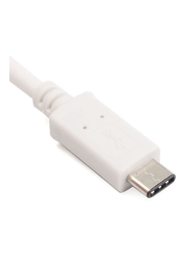 Generic - VGA Female To USB Type-C Male Adapter Cable White - Image 1