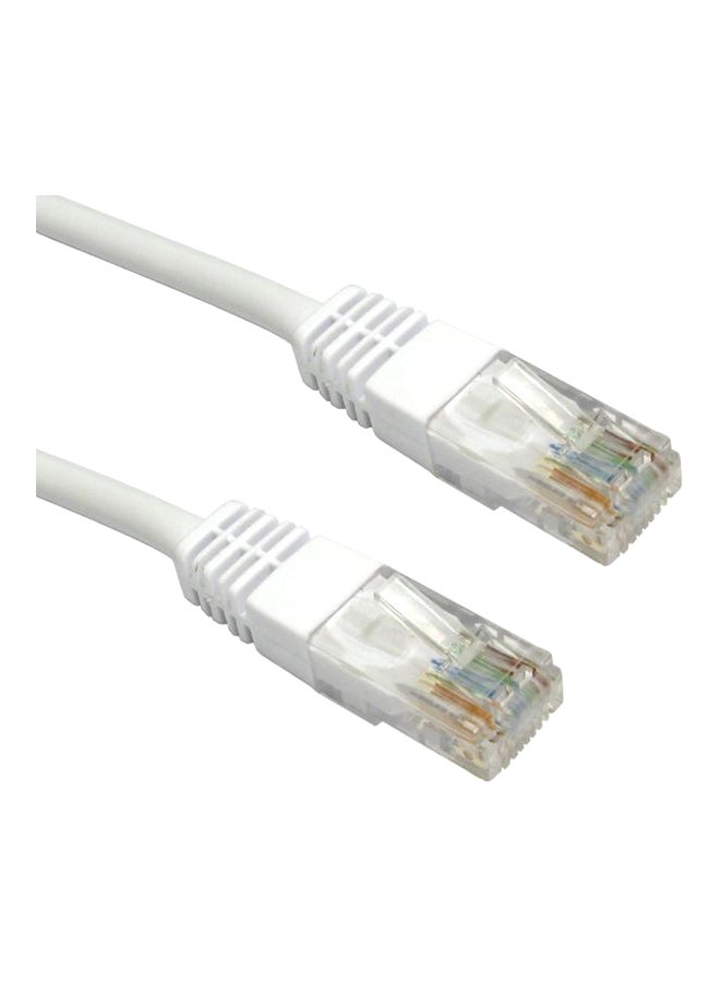 كابل إيثرنت طراز CAT6 أبيض