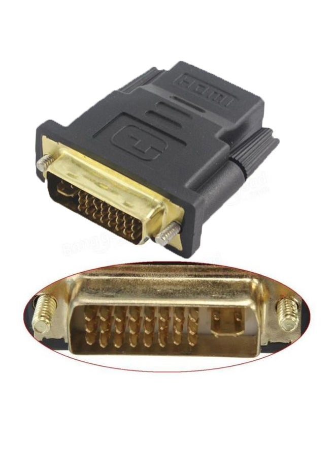 DVI To HDMI Adapter Grey/Gold - Image 2