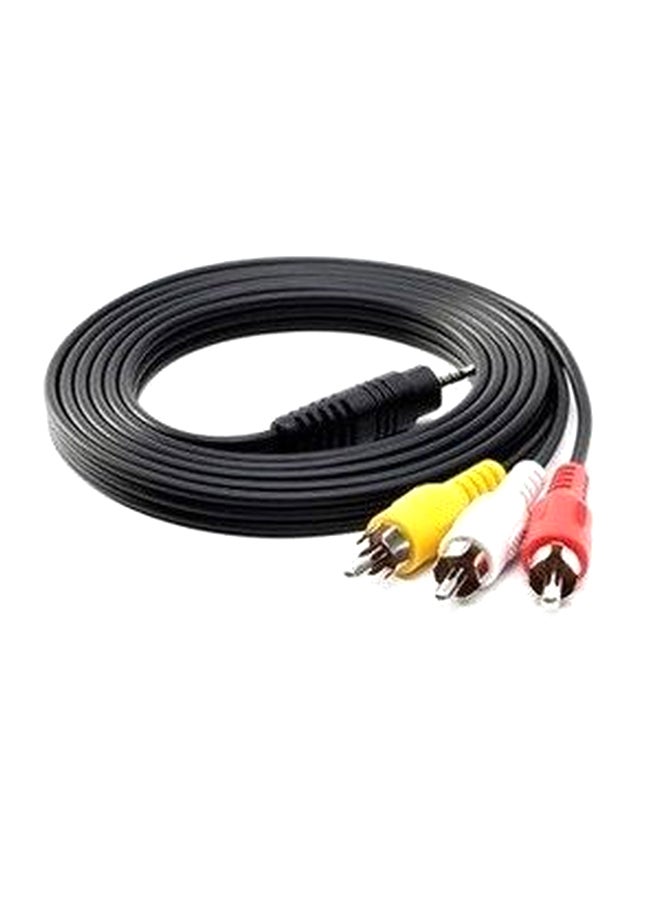 Triple Port UX To RCA Audio Video Cable Red/White/Yellow