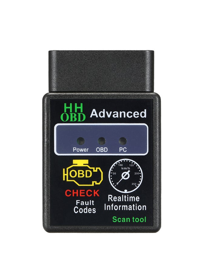 Generic - Car Best OBD OBDⅡ Scanner Tool Detector with BT Connection for IOS Android Windows Service - Image 1