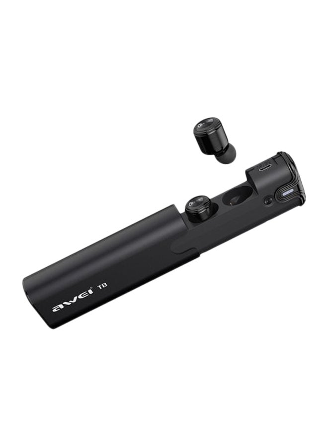 Awei Bluetooth In-Ear Earphones With Charging Box Black - Image 2