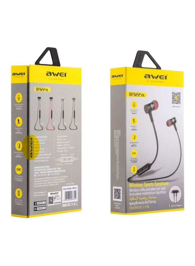 Awei In-Ear Bluetooth Earphones With Mic Gold/Black - Image 2