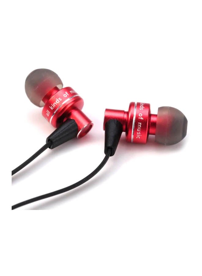 Awei Bluetooth In-Ear Earphones With Mic Black/Red  - Image 2