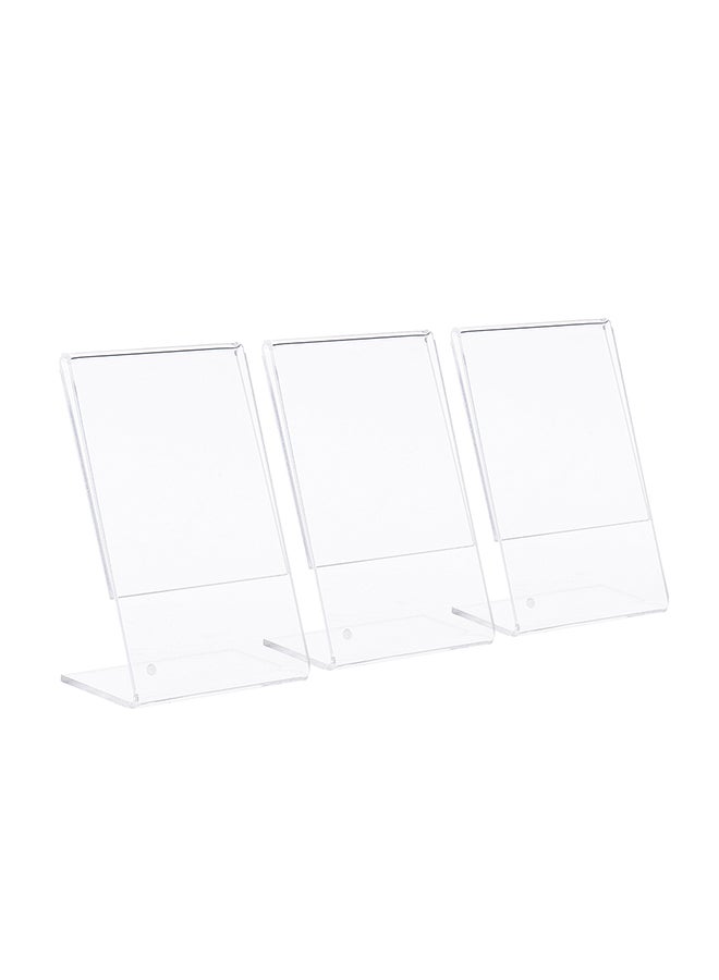 ANDOER 3-Inch L-shape Acrylic Photo Frame Clear  - Image 1
