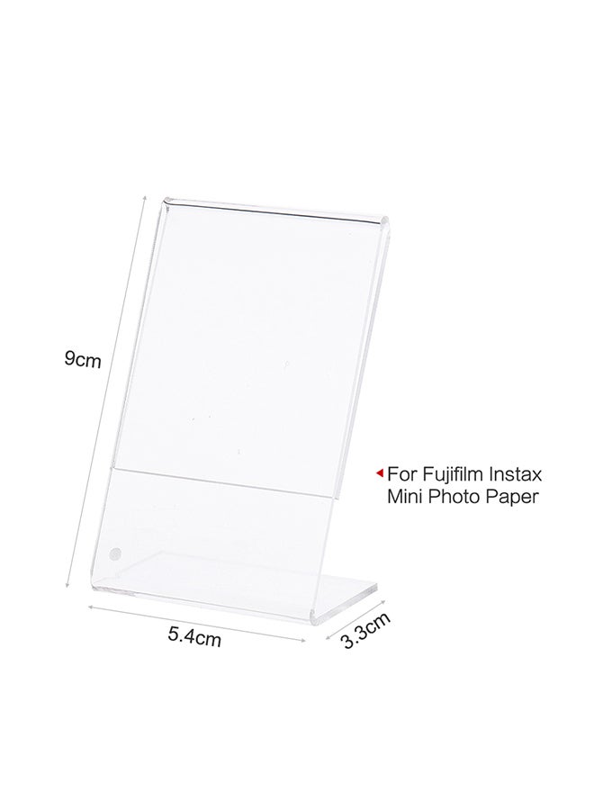 ANDOER 3-Inch L-shape Acrylic Photo Frame Clear  - Image 2