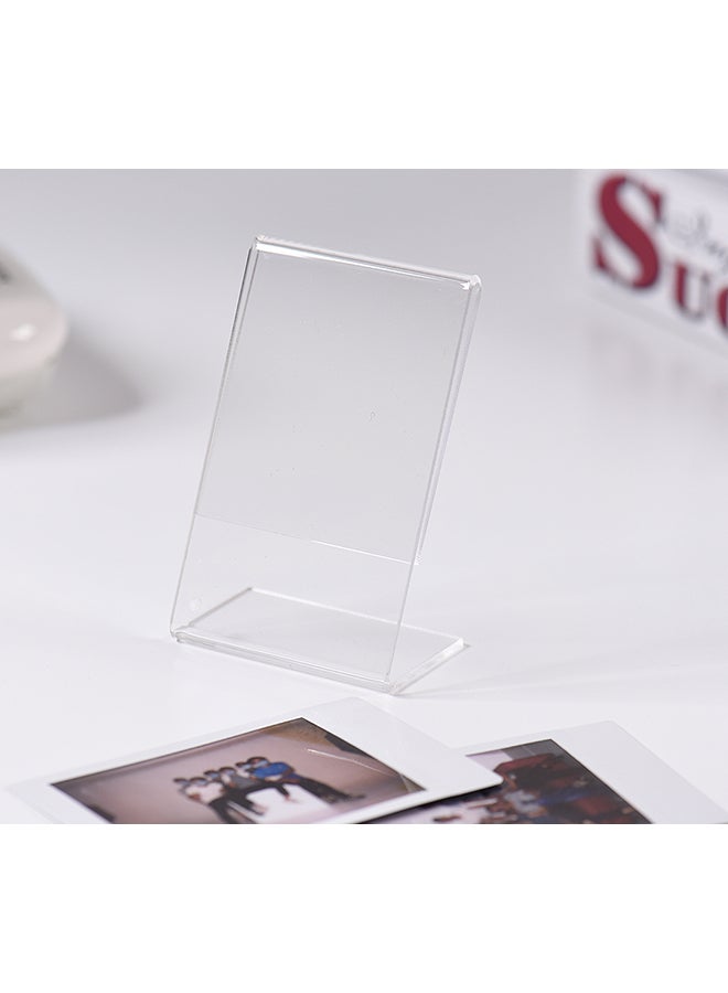 ANDOER 3-Inch L-shape Acrylic Photo Frame Clear  - Image 3