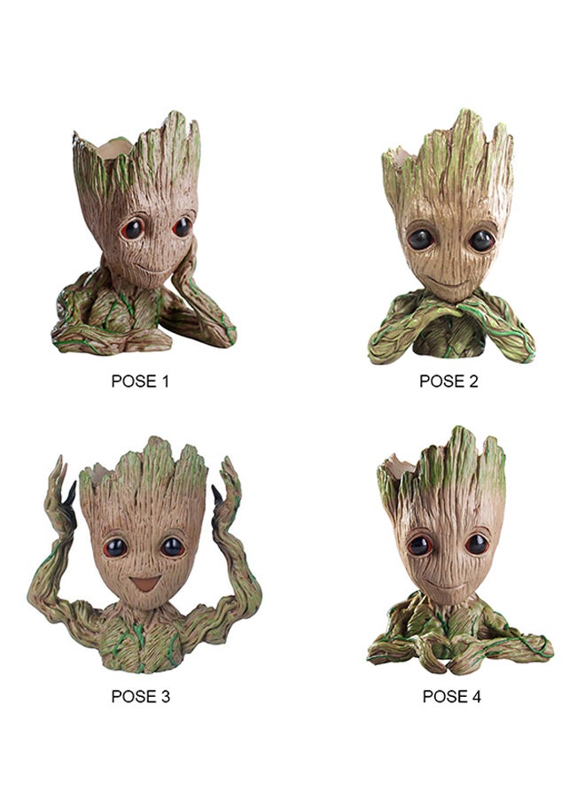 Generic Guardians Of The Galaxy Baby Groot Action Figure Flowerpot Grey/Green 15x9.5x13centimeter  - Image 3