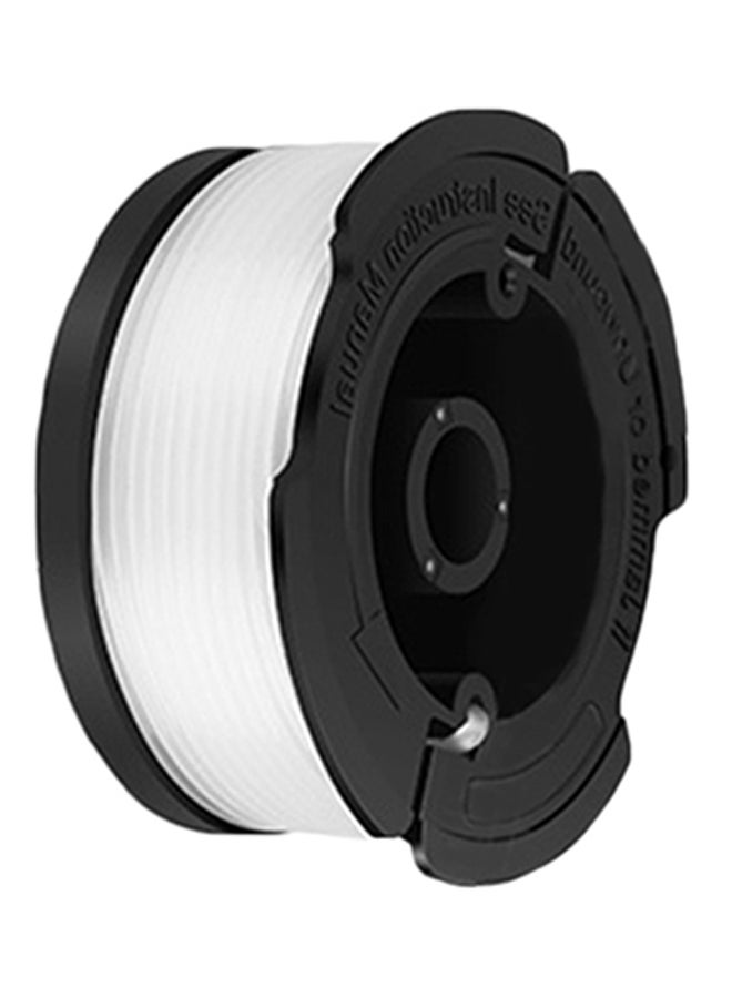 Generic - 6 Pieces Line String Trimmer Replacement Spool With 2 Bump Caps Black/Brown/White - Image 1