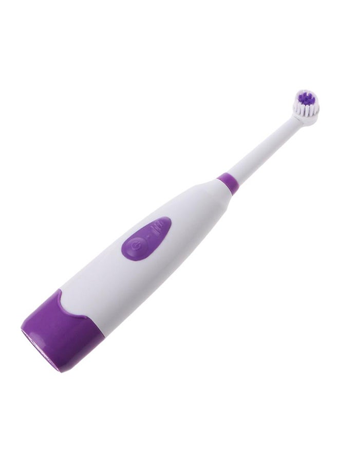 فرشاة أسنان كهربائية أوتوماتيكية تعمل بالموجات فوق الصوتية بنفسجي/أبيض (190x 25x 25mm) - Image 1