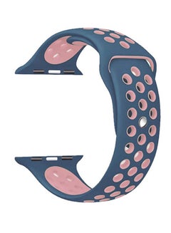 Silicone strap for Apple Watch Band Blue & Pink