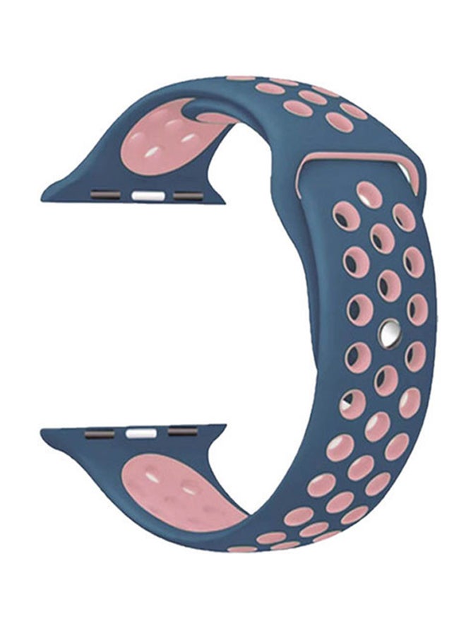 Cool Baby - Silicone strap for Apple Watch Band Blue & Pink - Image 1