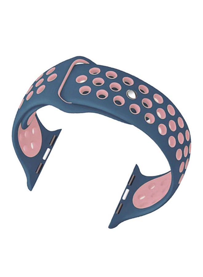 Cool Baby - Silicone strap for Apple Watch Band Blue & Pink - Image 1