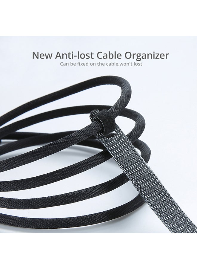 FLOVEME - 20-Piece Wire Winder Cable Holder Black - Image 1