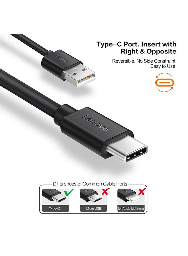 Lenovo Type-C USB Data Cable Black - Image 2