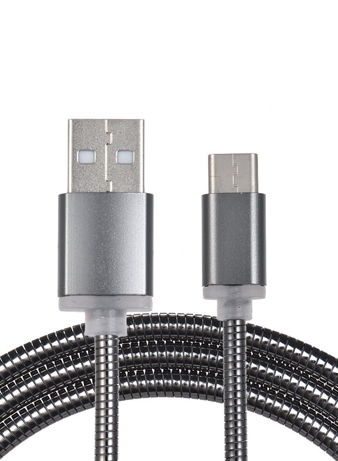 كابل USB نوع C سريع الشحن أسود - Image 1