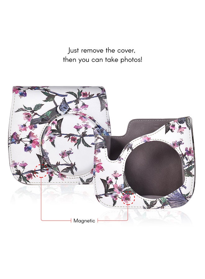 PU Protective Instant Camera Case Bag Pouch Protector with Strap for Fujifilm Instax Mini 8+/8s/8/9 Multicolor  - Image 3