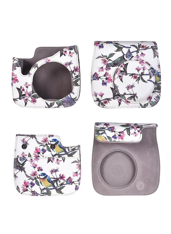 PU Protective Instant Camera Case Bag Pouch Protector with Strap for Fujifilm Instax Mini 8+/8s/8/9 Multicolor  - Image 4
