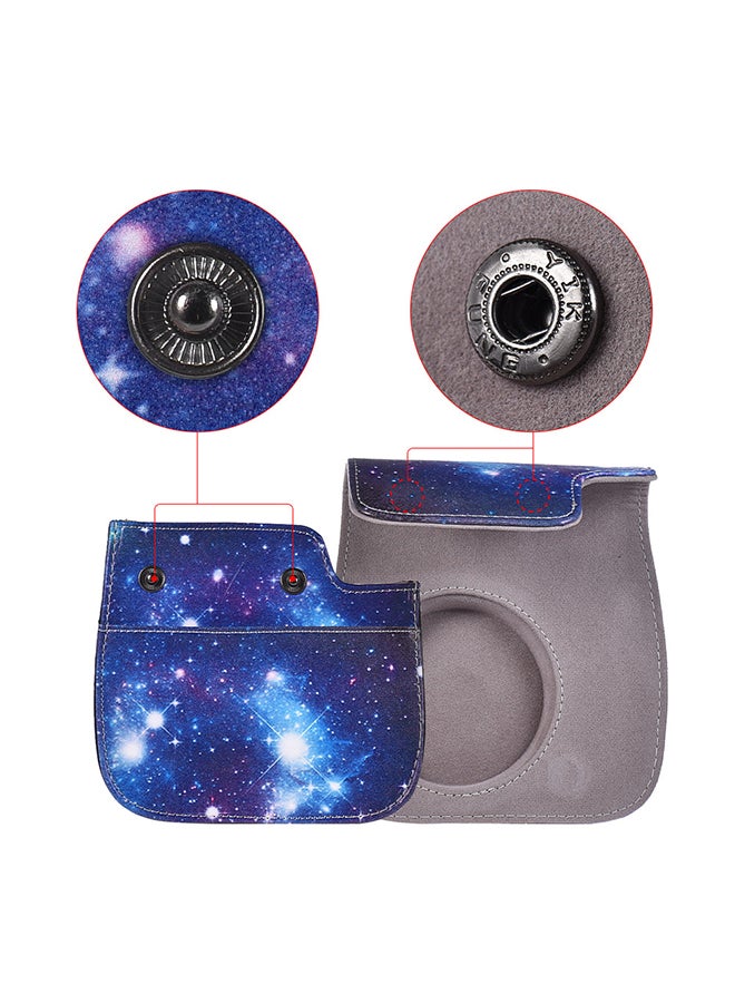 PU Protective Instant Camera Case Bag Pouch Protector with Strap for Fujifilm Instax Mini 8+/8s/8/9 Multicolor  - Image 4
